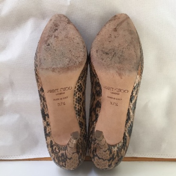 JIMMY CHOO - Snakeskin Platforms US 7.5 | IT 37.5 - Picture 6 of 6